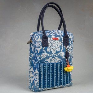 Vertical Indigo Laptop Bag